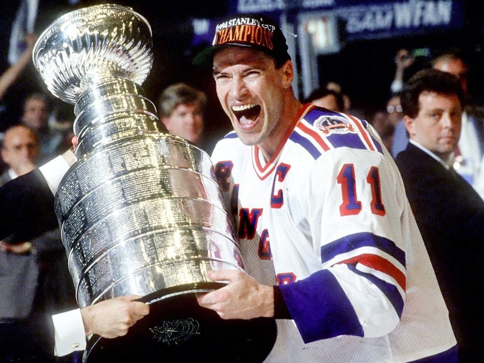 Mark Messier with the Stanley Cup in 1994